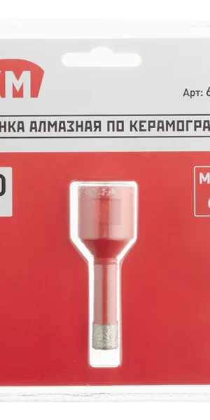 Коронка алмазная КМ (666157) по керамограниту d10 мм для УШМ