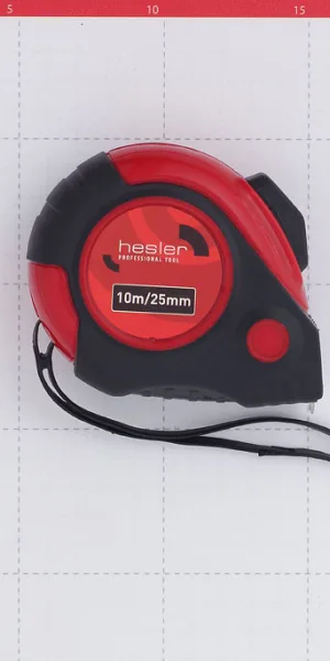 Рулетка Hesler с автостопом 10 м x 25 мм