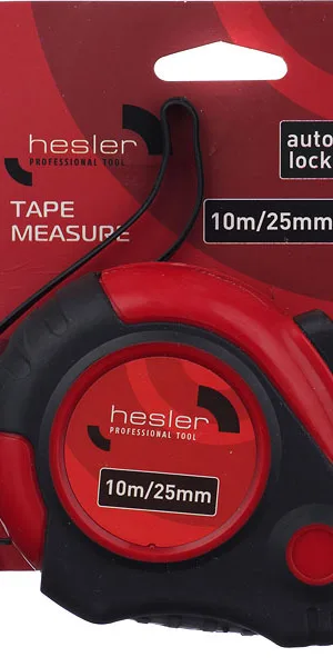 Рулетка Hesler с автостопом 10 м x 25 мм