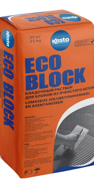 Клей для газобетона Kesto Eco Block 25 кг