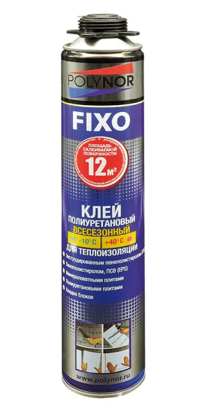 Клей для теплоизоляции профессиональный Polynor Fixo 850 мл