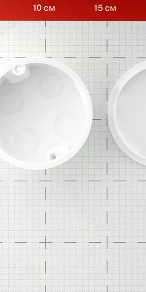 Коробка распределительная для кабель-каналов d80х40 мм IP20 Greenel (GE41004-R)