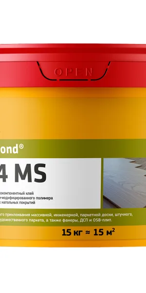 Клей для паркета полиуретановый гибридный Sika Bond-164 MS SMP однокомпонентный 15 кг