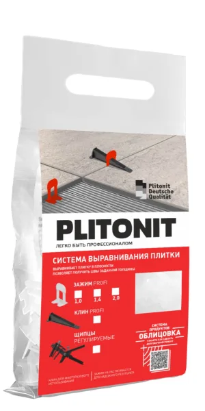 Система выравнивания плитки Plitonit 1 мм зажим ворота (500 шт.)