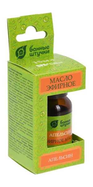 Эфирное масло для бани и сауны Банные штучки 15 мл апельсин (32282)