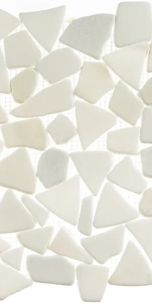 Мозаика Mir Mosaic Natural Paladium белая из натурального камня 305х305х7 мм матовая