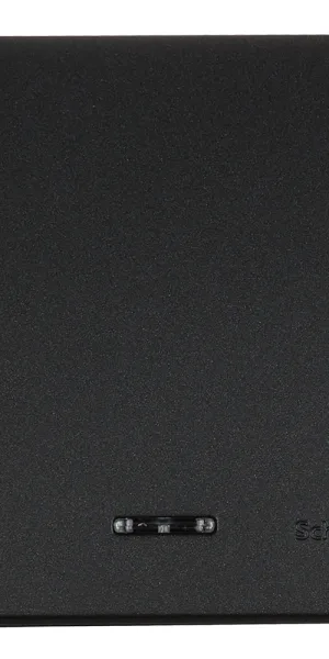 Выключатель Systeme Electric Blanca одноклавишный накладной антрацит с подсветкой (BLNVA101116)
