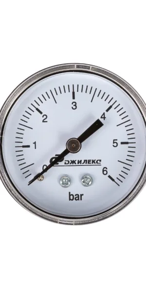 Манометр Джилекс МDА 50/6 - 1/4 аксиальный 1/4 НР(ш) 6 бар d50 мм (9003)