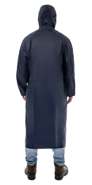 Плащ влагозащитный унисекс нейлон с ПВХ покрытием КМ (one size) рост 180-186 см синий