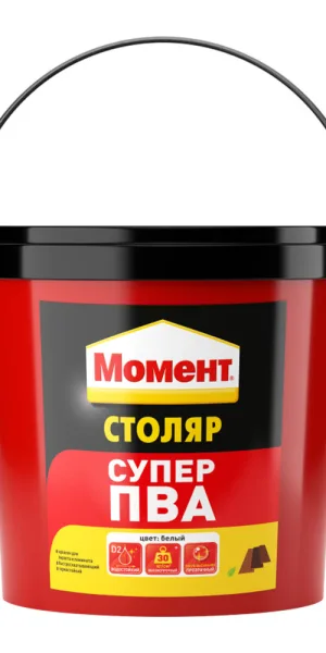 Клей ПВА Момент Столяр Супер D2 влагостойкий 3 кг