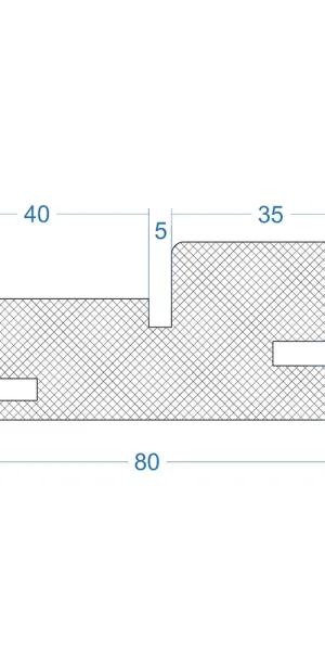 Коробка дверная телескопическая Атум Про X27 80х32х2100 мм ПВХ mild stratum (2,5 шт.)