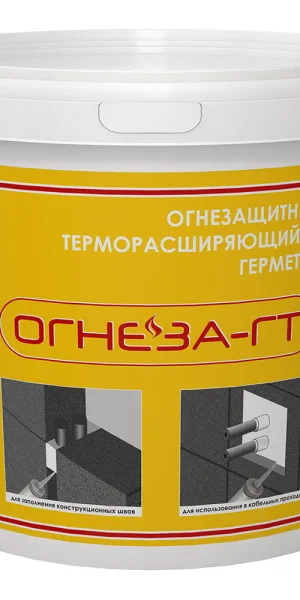 Герметик акриловый огнезащитный терморасширяющийся Огнеза ГТ серый 3 кг