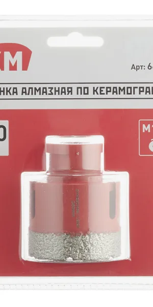 Коронка алмазная КМ (666171) по керамограниту d50 мм для УШМ