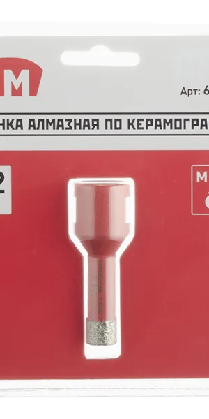 Коронка алмазная КМ (666158) по керамограниту d12 мм для УШМ