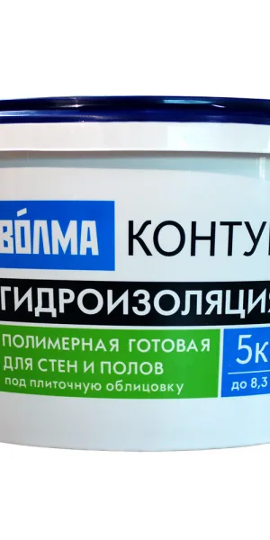 Гидроизоляция акриловая Волма Контур голубая 5 кг