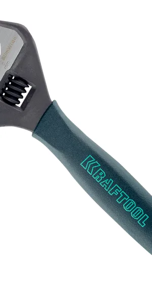 Ключ разводной с тонкими губками Kraftool Professional 200 мм двухкомпонентная рукоятка