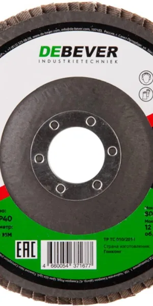 Круг лепестковый по металлу/древесине Debever 125х22,2 мм P40 (FDC125Z60/548)