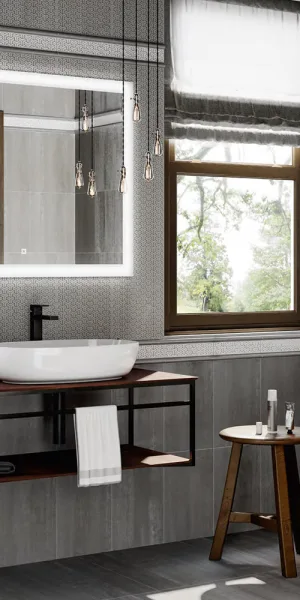 Плитка декор Kerama Marazzi Ломбардиа серая 400x250x8 мм