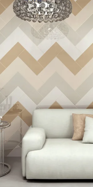 Плитка облицовочная Kerama Marazzi Вилланелла серая светлая 400x150x8 мм (22 шт.=1,32 кв.м)