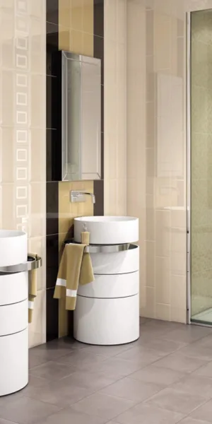 Плитка бордюр Kerama Marazzi Вилланелла бежевая 400x30x8 мм