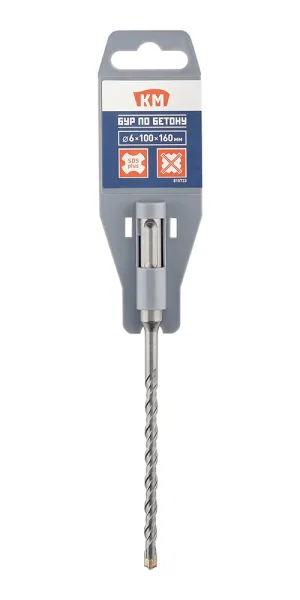Бур SDS-plus КМ 6х100х160 мм (815723)