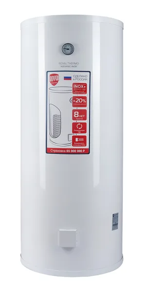 Водонагреватель накопительный Royal Thermo Aquatec Inox RTWX 200 косвенного нагрева 200 л 35 кВт напольный вертикальный