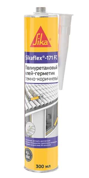 Клей-герметик полиуретановый Sika Sikaflex-171 FC темно-коричневый 300 мл