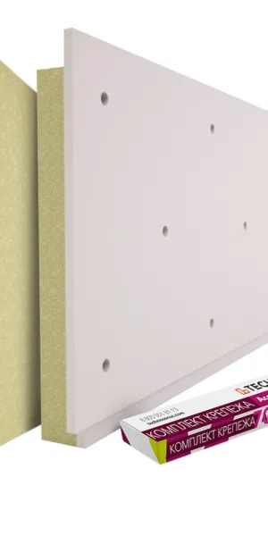 Панель звукоизоляционная AcousticGyps Basic 70х600х1200 мм с комплектом крепежа