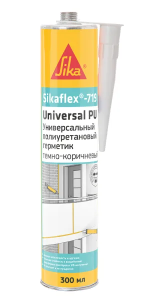 Герметик полиуретановый Sika Sikaflex 719 Universal темно-коричневый 300 мл