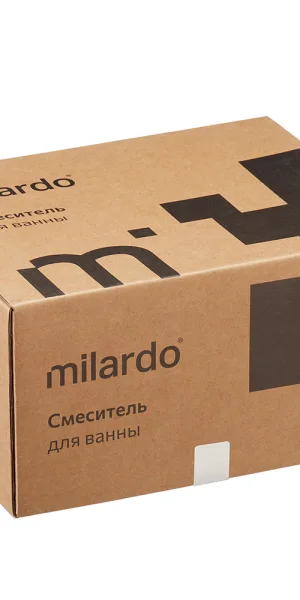 Смеситель для ванны Milardo Demi хром однорычажный со средним изливом с лейкой (DEMSB02M02)