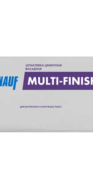 Шпаклевка цементная Knauf Мультифиниш фасадная серая 25 кг