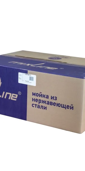 Мойка для кухни Mixline Pro 50х50х20 см врезная с сифоном сталь сатин (547229)