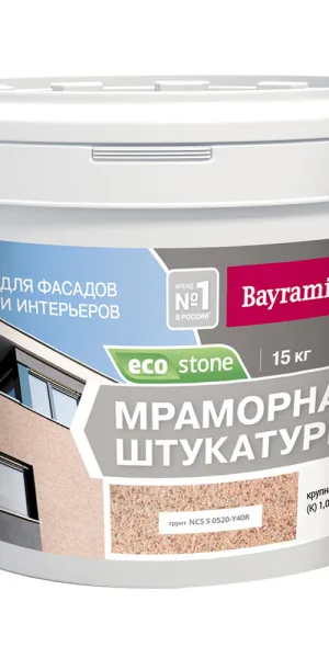 Штукатурка декоративная мраморная Bayramix EcoStone 972 15 кг