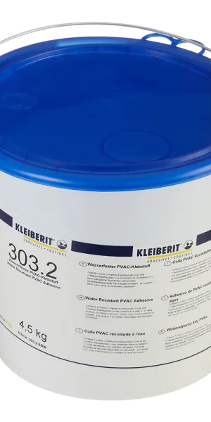 Клей ПВА столярный Kleiberit 303.2 водостойкий D3 4,5 кг