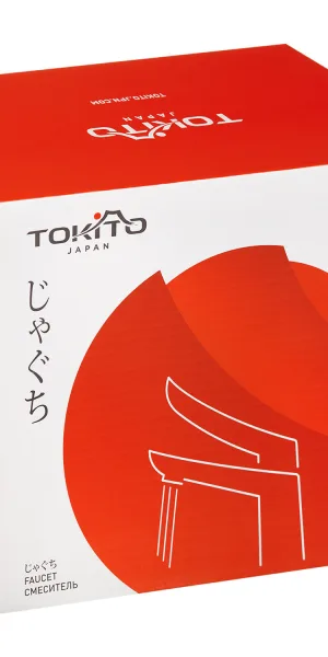 Смеситель для ванны Tokito Kanda хром однорычажный с коротким изливом с лейкой (TOK-KAN-1014)