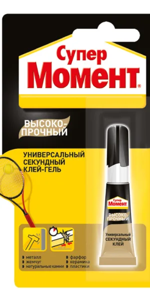 Клей Момент Супер высокопрочный секундный прозрачный 3 г на блистере