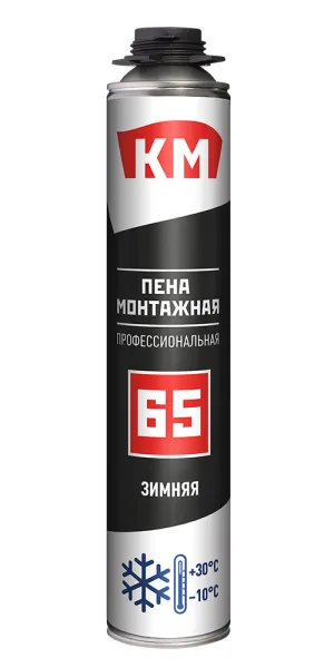 Пена монтажная профессиональная КМ 65 зимняя 860 мл
