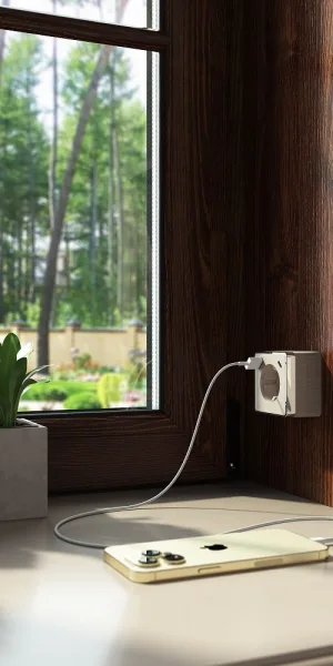 Розетка Werkel Gallant накладная шампань рифленая со шторками с USB-A/ Type-C (a057703)