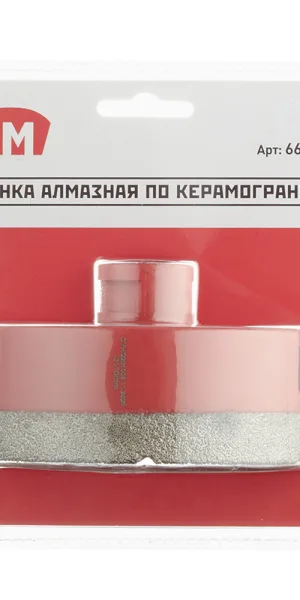 Коронка алмазная КМ (666179) по керамограниту d110 мм для УШМ