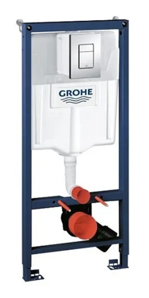 Инсталляция Grohe Rapid SL для подвесного унитаза с кнопкой хром (38772001)