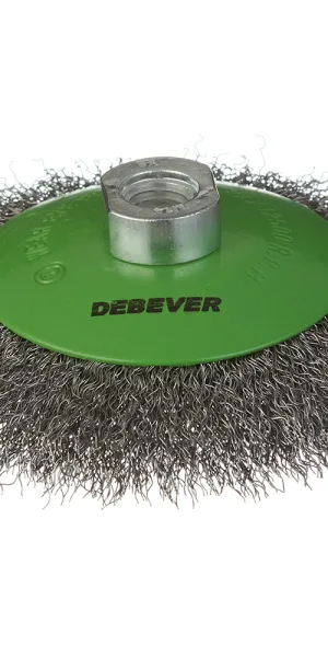 Корщетка для УШМ и УПМ Debever мягкая радиальная d115 мм М14 сталь
