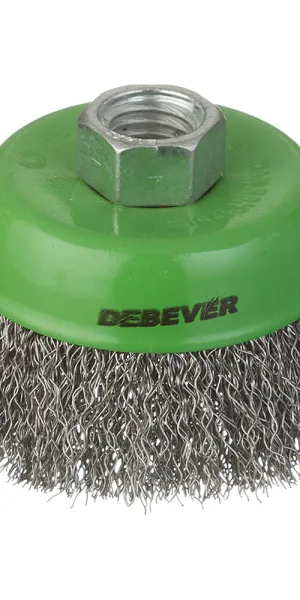 Корщетка для УШМ и УПМ Debever мягкая чашеобразная d65 мм М14 сталь