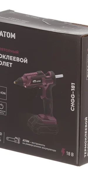 Пистолет клеевой аккумуляторный КМ АТОМ 18 В без АКБ и ЗУ (CHGG-181)