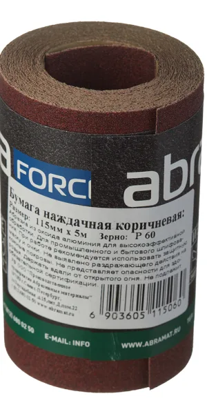 Наждачная бумага Abraforce 115 мм 5 м Р60