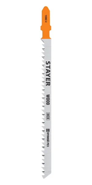 Пилки для лобзика Stayer T301CD (15982-4_z02) по дереву L90 мм быстрый рез (2 шт.)