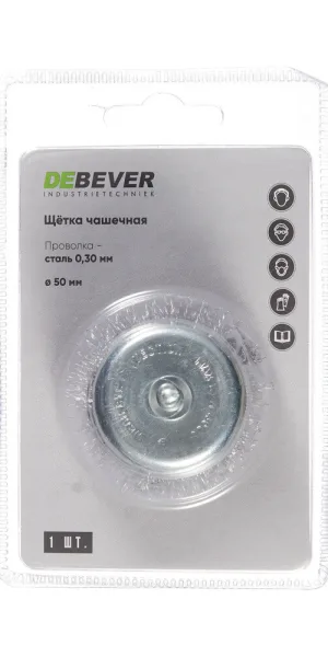 Корщетка для дрели Debever (DB80163402) мягкая чашеобразная d50 мм