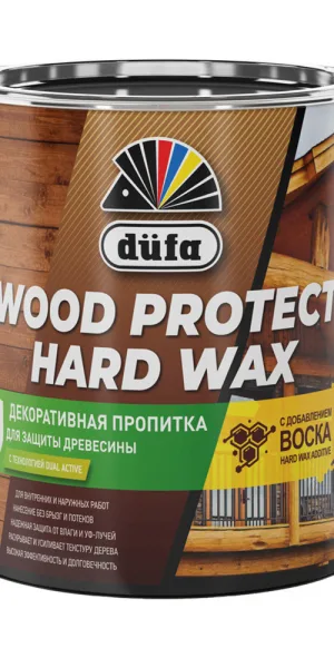 Антисептик Dufa Wood Protect Hard Wax декоративный для дерева бук 0,75 л