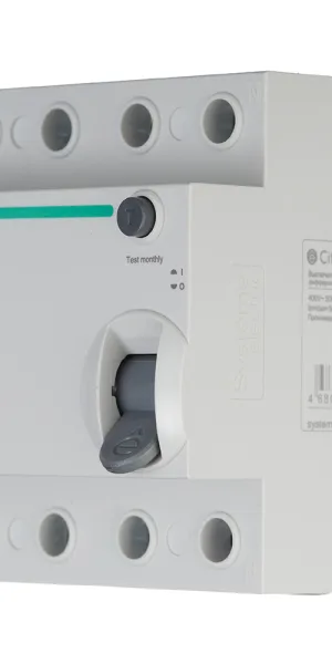 УЗО Systeme Electric City9 Set ВДТ 40А 3P+N тип AC 300 мА 6 кА (C9R66440)