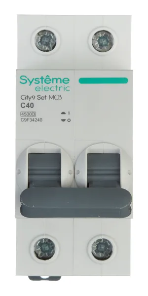 Автоматический выключатель модульный Systeme Electric City9 Set 2P 40А тип C 4,5 кА 230 В (C9F34240)