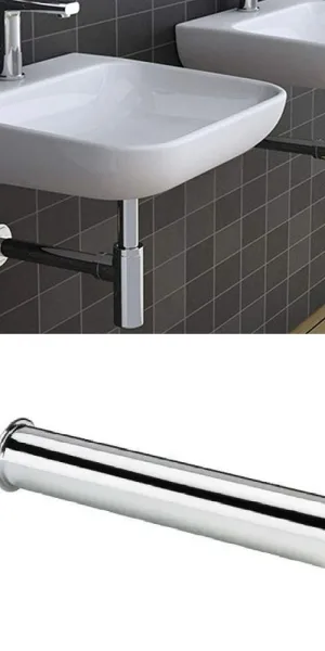 Соединение для сифона Imperial d32 мм 30 см с фланцем хром (801.00)